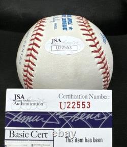 Reggie Jackson Signed AL baseball with 563 HRs inscription JSA Autographed MLB