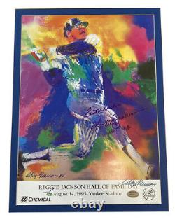 Reggie Jackson Signed/Autographed 1993 HOF Induction Yearbook LeRoy Neiman
