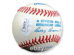 Reggie Jackson Signed Autographed AL Baseball A's Yankees Angels JSA AV37776