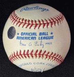 Reggie Jackson Signed Autographed Baseball. Official Al Baseball COA
