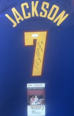 Reggie Jackson Signed Autographed Denver Nuggets NBA Finals Jersey JSA COA