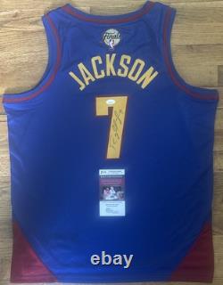 Reggie Jackson Signed Autographed Denver Nuggets NBA Finals Jersey JSA COA