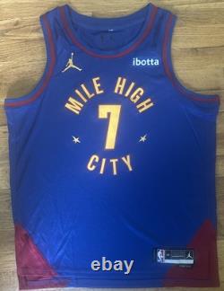 Reggie Jackson Signed Autographed Denver Nuggets NBA Finals Jersey JSA COA