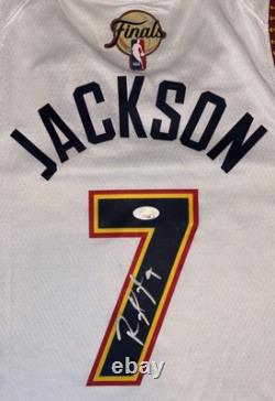 Reggie Jackson Signed Autographed Denver Nuggets NBA Finals Nike Jersey JSA COA