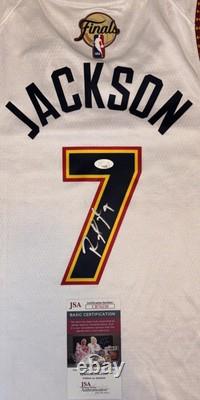 Reggie Jackson Signed Autographed Denver Nuggets NBA Finals Nike Jersey JSA COA