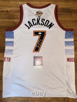 Reggie Jackson Signed Autographed Denver Nuggets NBA Finals Nike Jersey JSA COA