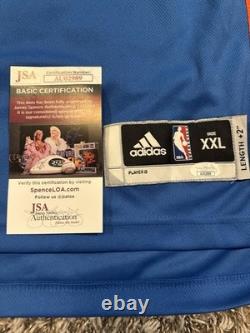 Reggie Jackson Signed Autographed OKC Thunder Adidas NBA XXL Jersey JSA COA