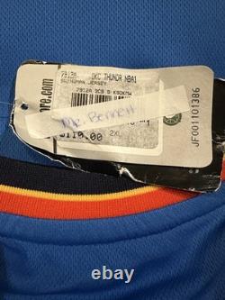 Reggie Jackson Signed Autographed OKC Thunder Adidas NBA XXL Jersey JSA COA