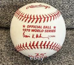 Reggie Jackson Signed Autographed Official 1978 World Series Baseball Yankees