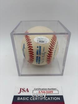 Reggie Jackson Signed Autographed Official American League Baseball JSA COA