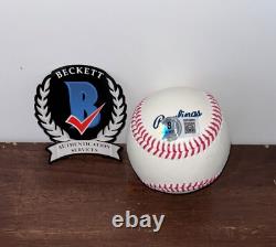 Reggie Jackson Signed Autographed Rawlings HOF Baseball New York Yankees Beckett