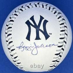 Reggie Jackson Signed Autographed Yankees Team Stitch Logo Baseball with Beckett Reggie Jackson Signed Autographed Yankees Team Stitch Logo Baseball with Beckett