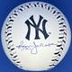 Reggie Jackson Signed Autographed Yankees Team Stitch Logo Baseball with Beckett