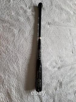 Reggie Jackson Signed Bat Autographed Rawlings Big Stick Black 563 HR Holo HOF