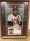 Reggie Jackson Signed Framed Photo with Autographed Cover Angels 500th HR