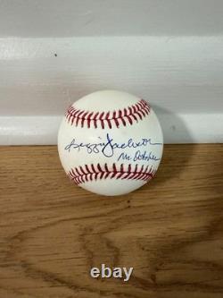 Reggie Jackson Signed Mr October autographed OMLB Baseball Beckett Yankees