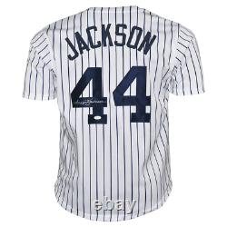 Reggie Jackson Signed New York Pinstripe Baseball Jersey (JSA)