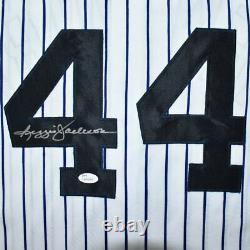Reggie Jackson Signed New York Pinstripe Baseball Jersey (JSA)
