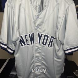 Reggie Jackson Signed New York Yankees Grey Custom baseball Jersey Autographed