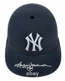 Reggie Jackson Signed New York Yankees Replica Souvenir Batting Helmet (SS COA)