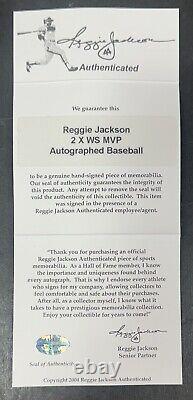 Reggie Jackson Signed Official MLB Baseball 2x WS MVP Mint Autograph RJ.com COA