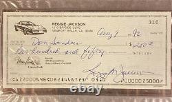 Reggie Jackson Signed Personal Check (New York Yankees) PSA/DNA Mr. October