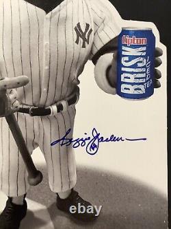 Reggie Jackson Signed Store Display Lipton Brisk Iced Tea 1987 Autograph HOF JSA