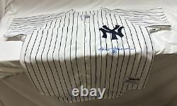 Reggie Jackson Yankees White Pinstripe Jersey Signed Autographed JSA COA