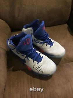 Reggie Jackson autographed Nike game worn NBA shoes
