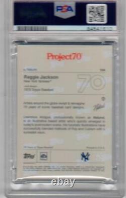 Reggie Jackson signed 2021 Topps Project 70 baseball card #164 PSA/DNA auto