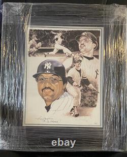 Reggie Jackson signed Autographed lithograph JSA COA #13/44 Very Rare Yankees