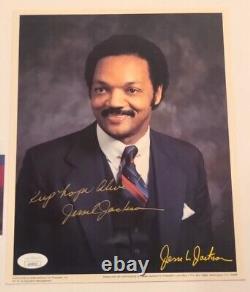 Rev. Jesse Jackson Autograph 8x10 Signed Civil Rights Leader Photo USA JSA COA