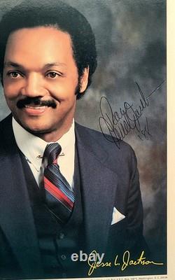 Rev Jesse Jackson Signed 8x10 Photo Autograph Civil Rights Leader JSA COA USA