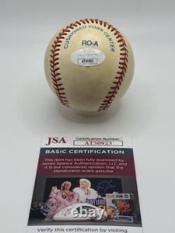 Rev. Jesse Jackson Signed ROAL Baseball Autographed JSA COA Inscribed Peace