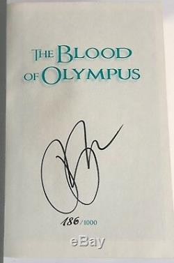 Rick Riordan Blood of Olympus Signed 1st Limited Percy Jackson Book 5