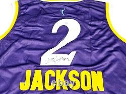 Rickea Jackson Los Angeles Sparks Signed Autographed Jersey Beckett Certified