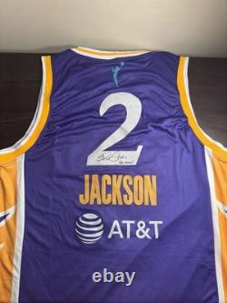 Rickea Jackson Signed Autographed Los Angeles Sparks Jersey Inscription