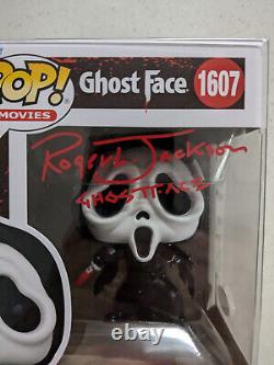 Roger JACKSON Signed Scream FUNKO POP Figure Ghostface Autograph JSA COA Rare