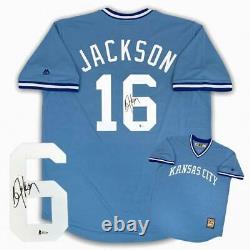 Royals Bo Jackson Autographed Signed Majestic Jersey Beckett Authentic