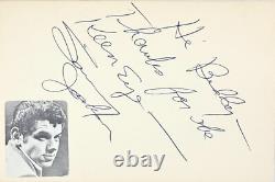 SAMMY JACKSON Signed Autographed 4x 6 INDEX CARD Li'l Abner None but the Brave