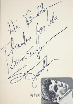 SAMMY JACKSON Signed Autographed 4x 6 INDEX CARD Li'l Abner None but the Brave