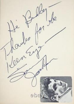 SAMMY JACKSON Signed Autographed 4x 6 INDEX CARD Li'l Abner None but the Brave