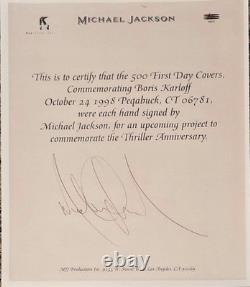 SIGNED Michael Jackson Envelope w COA GUARANTEED AUTHENTIC