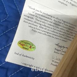 STAN MUSIAL Signed Autographed Listed Stats Baseball Bat Reggie Jackson COA
