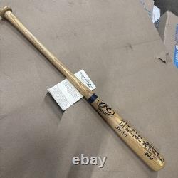 STAN MUSIAL Signed Autographed Listed Stats Baseball Bat Reggie Jackson COA