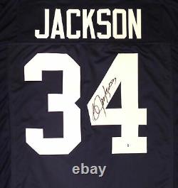 Sale! Auburn Tigers Bo Jackson Autographed Blue Jersey Beckett Bas 179058