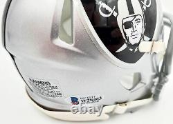 Sale! Bo Jackson Autographed Oakland Raiders Speed Mini Helmet Beckett 181089