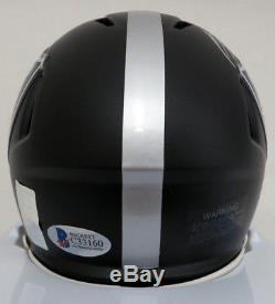 Sale! Bo Jackson Autographed Raiders Black Blaze Speed Mini Helmet Beckett