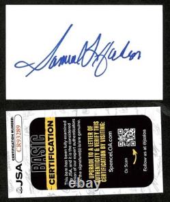 Samuel Jackson Signed Autographed 3x5 Card JSA Cert Star Wars Pulp Fiction