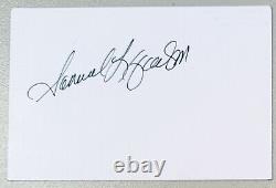 Samuel Jackson Signed Autographed 4x6 Card BAS Beckett Star Wars Pulp Fiction